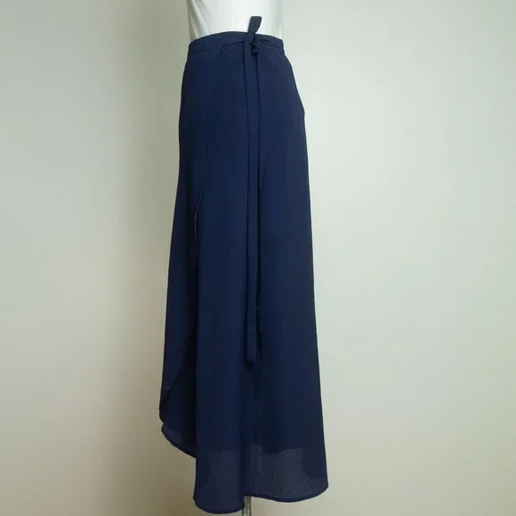 Navy Wrap Skirt NWT - Picture 2 of 5